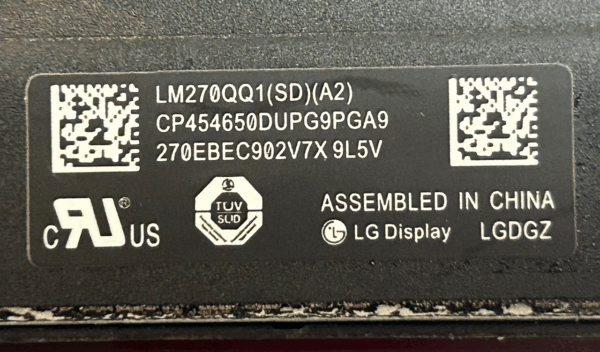 LM270QQ1SDA1A2 Replacement Screen Assembly – Apple iMac 27″ A1419 (Retina 5K) — LG Display LM270QQ1 (SD)(A2)