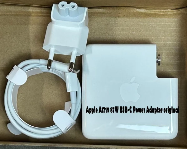Apple 87W USB-C Power Adapter (A1719) – Retail Box Genuine Apple A1719 87W USB-C Power Adapter for MacBook Pro 15"