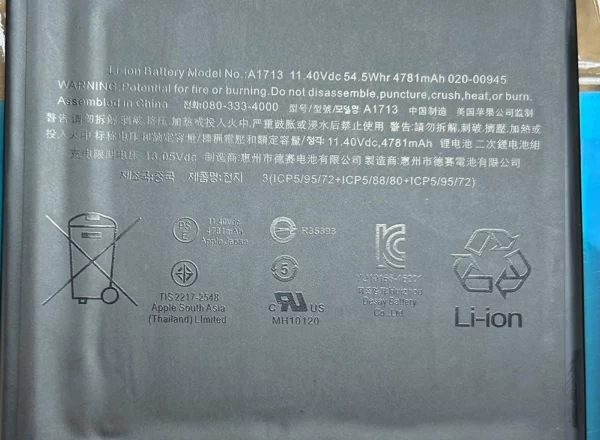 Genuine Battery A1713 For MacBook Pro 13 inch A1708 Genuine Battery A1713 For MacBook Pro 13 inch A1708