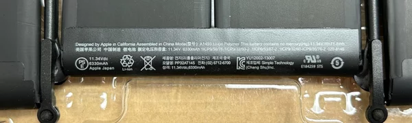 Genuine Battery A1493 6330mAh For MacBook Pro 13 inch Retina A1502 Genuine Battery A1493 6330mAh For MacBook Pro 13 inch Retina A1502