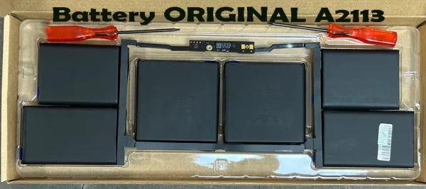 Genuine Apple A2113 Battery 11.36V 99.8Wh MacBook Pro 16 A2141 Original Apple A2113 99.8Wh battery for MacBook Pro 16 A2141 2019 2020 retail box with tools