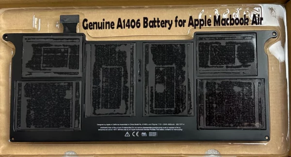 Genuine A1406 battery for MacBook Air 11-inch A1370 (2011) and A1465 (2012), 7.6V 35Wh 4680mAh