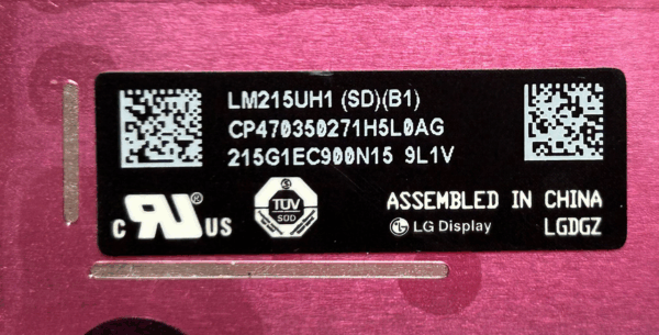 LM215UH1-SDB1-1 Apple iMac 21.5" 4K LCD Panel LM215UH1(SD)(B1) – Original Replacement Display