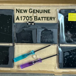 Genuine Apple A1705 battery real photo on repair desk for MacBook 12 A1534