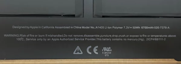 A1405 A1496 battery for Apple MacBook Air 13