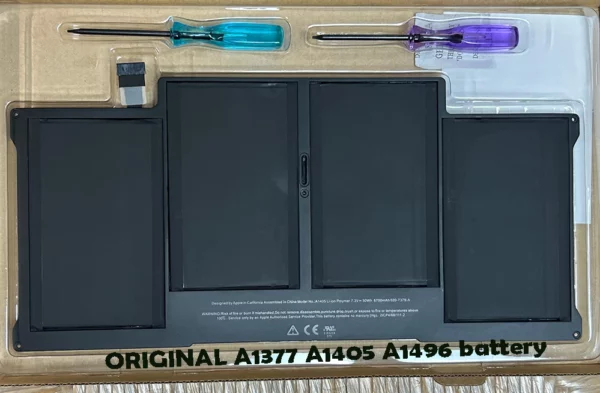 Original Apple A1405 50Wh battery for MacBook Air 13 A1369 A1466 retail box with tools