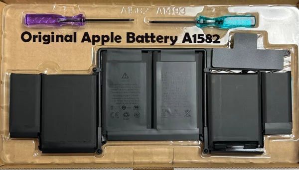 Genuine A1582 battery for MacBook Pro 13-inch Retina A1502 (Early 2015), 11.42V 74.9Wh ~6559mAh