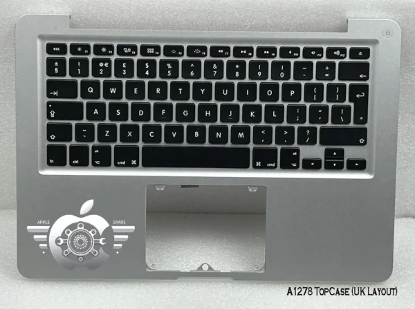 Top Case Palm Rest with UK Layout Keyboard for Apple Macbook Pro 13" A1278 Top Case Palm Rest with UK Layout Keyboard for Apple Macbook Pro 13" A1278