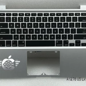 Genuine Apple top case with US backlit keyboard for MacBook Pro 13-inch A1278 2011–2012, Silver palmrest