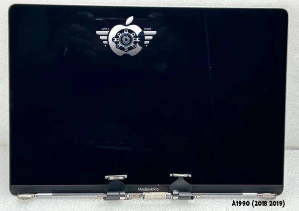Original LCD Display Assembly — MacBook Pro 15.4″ A1990 (2018/2019) Original Apple LCD display assembly for MacBook Pro 15.4-inch A1990 2018/2019, Silver/Space Gray, 2880×1800 Retina, P3, True Tone
