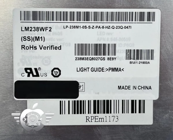 FHD Replacement Display LM238WF2(SS)(M1) FHD Replacement Display LM238WF2(SS)(M1)